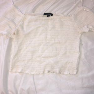 White off the shoulder top